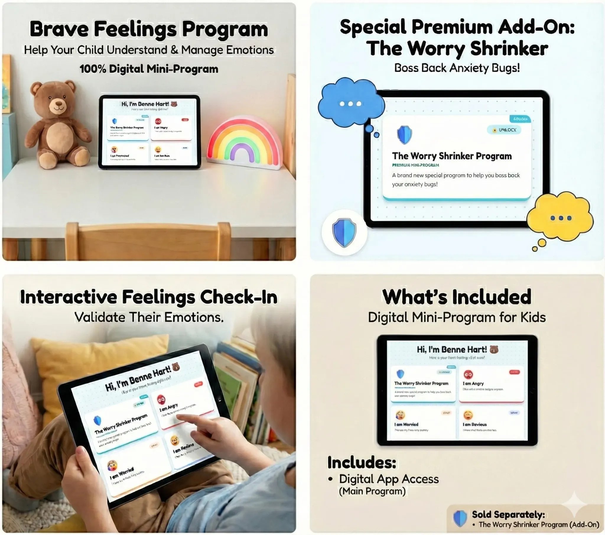 The 10 Emotions Program interactive screen